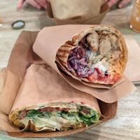 Chick Pitch Burrito and Tamper Burrito at Edgy Veggy in Sofia