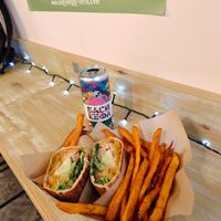 Chick pich burrito at Edgy Veggy in Sofia