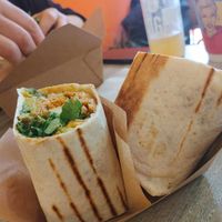 Chickpeas burritos at Edgy Veggy in Sofia