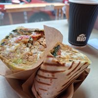 Chick pitch burrito at Edgy Veggy in Sofia