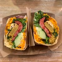 Unchicken burrito (13,00 lv) at Edgy Veggy in Sofia