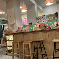 Cozy Cafe with seating  at Edgy Veggy in Sofia