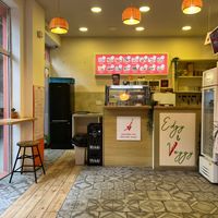 Surprisingly spacious. at Edgy Veggy in Sofia