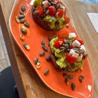 Avocado toast at Edgy Veggy in Sofia