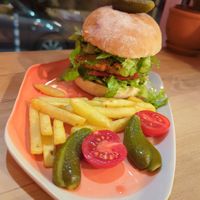 Garden Classic Burger at Edgy Veggy in Sofia