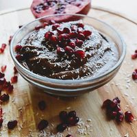 Vegan Icecream with some antioxidants on top at Edgy Veggy in Sofia