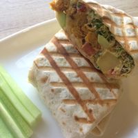 No-chicken burrito at Edgy Veggy in Sofia