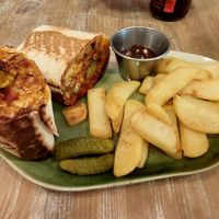 Tempeh Burrito € 9,50 at Edgy Veggy in Sofia