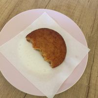 Lemon cookie (couldn't resist trying it before taking a photo) at Edgy Veggy in Sofia