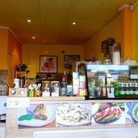 Inside at Edgy Veggy in Sofia