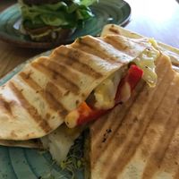 super cheesy quesadilla at Edgy Veggy in Sofia