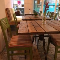 Plenty of seating at Edgy Veggy in Sofia