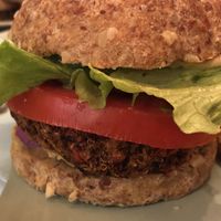 Burger  at Edgy Veggy in Sofia