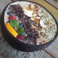 Macai smoothie bowl at Edgy Veggy in Sofia