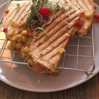 Quesadillas at Edgy Veggy in Sofia