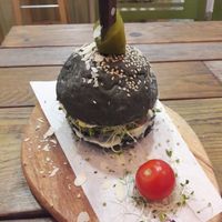 Burger at Edgy Veggy in Sofia