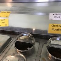 Almost all buffet soups vegan  at Ozzy's Kabob in Okemos