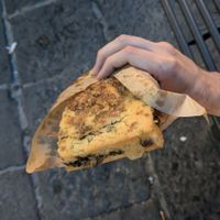 Focaccia at Oven  in Naples