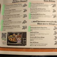 Options highlighted in green, menu Dec 2021  at The Brandling Villa in Newcastle Upon Tyne