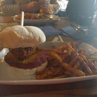 The Maharaja Mac (vegan version) at The Brandling Villa in Newcastle Upon Tyne