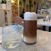 chai latte- we liked it with sweetener   at L'Artisane Creative Bakery in Coral Gables