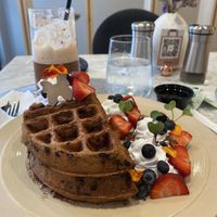 tiramisu waffles - weekend special  at L'Artisane Creative Bakery in Coral Gables