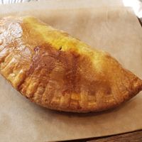 Potato chickpea curry empanada at L'Artisane Creative Bakery in Coral Gables