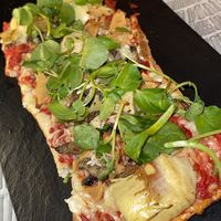 Roasted mushrooms flatbread   at L'Artisane Creative Bakery in Coral Gables