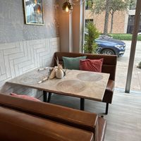 Booth seating  at L'Artisane Creative Bakery in Coral Gables