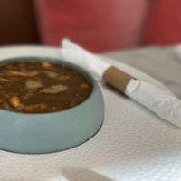 Lentil soup  at L'Artisane Creative Bakery in Coral Gables