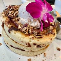 Cinnamon roll pancakes  at L'Artisane Creative Bakery in Coral Gables
