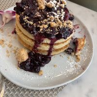 Blueberry Pancakes  at L'Artisane Creative Bakery in Coral Gables