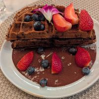 Tiramisu Waffles at L'Artisane Creative Bakery in Coral Gables