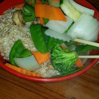 Ask for Be Green With Amy Rice Bowl

Generous portion
Brown Rice
No Oil
 at Rice Bowl Asian House in Bradenton