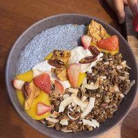 Chia seed pudding   at Ginger Brown Cafe in Hobart