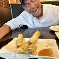 Vegan spring rolls -delicious~  lol on Joe  at Bua Thai in Lake Stevens