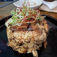 Sizzling fried shiitake quinoa rice    at O'Uchi in Sydney