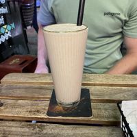 Cashew milkshake (has a ginger/cinnamon taste)   at Falafel Penang in Penang