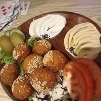 Arabic falafel plate at Falafel Penang in Penang