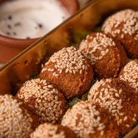 The falafel bull's are super fresh at Falafel Penang in Penang