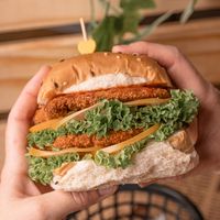 They got vegan burger 🍔 and it test heaven 😍 at Falafel Penang in Penang