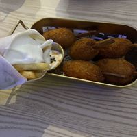 Chip wrap and drumsticks   at Falafel Penang in Penang