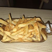 Fries with garlic dip at Falafel Penang in Penang
