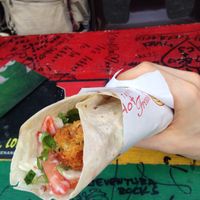 My falafel wrap at Falafel Penang in Penang