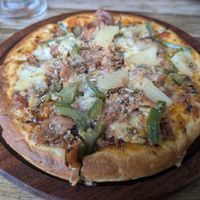 Vegan pizza at Falafel Penang in Penang