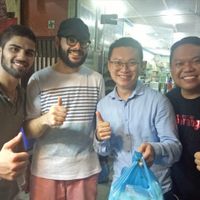 Friendly staff at Falafel Penang in Penang