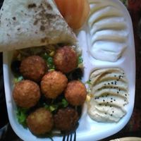 Falafel plate at Falafel Penang in Penang
