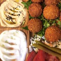 Falafel plate  at Falafel Penang in Penang