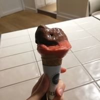 Fragole e cioccolato fondente at Gelateria La Romana in Padua