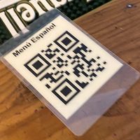 Menu QR code at El Apapacho in Merida
